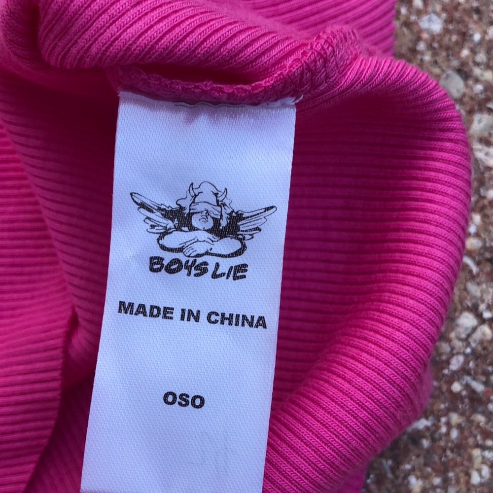 NWOT - BOYS LIE Modal Blend Crop Tank Top - Picture 4 of 7